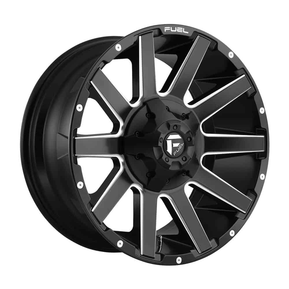 Fuel 1PC D616 CONTRA D616 22X12 5X4.5/5.0 MT-BLK-MIL -44MM