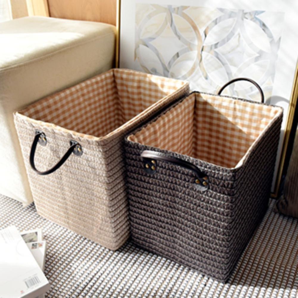 4pcs Japanese Clothes Storage Box Desktop Storage Box(coffee Color)