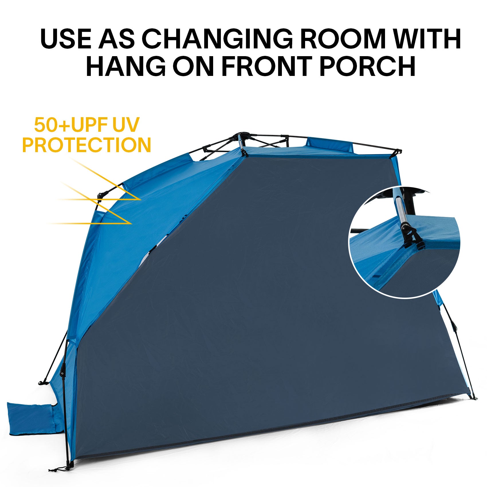 Leedor Beach Tent Sun Shelter Portable Windproof Pop Up Shade Instant Beach Umbrella