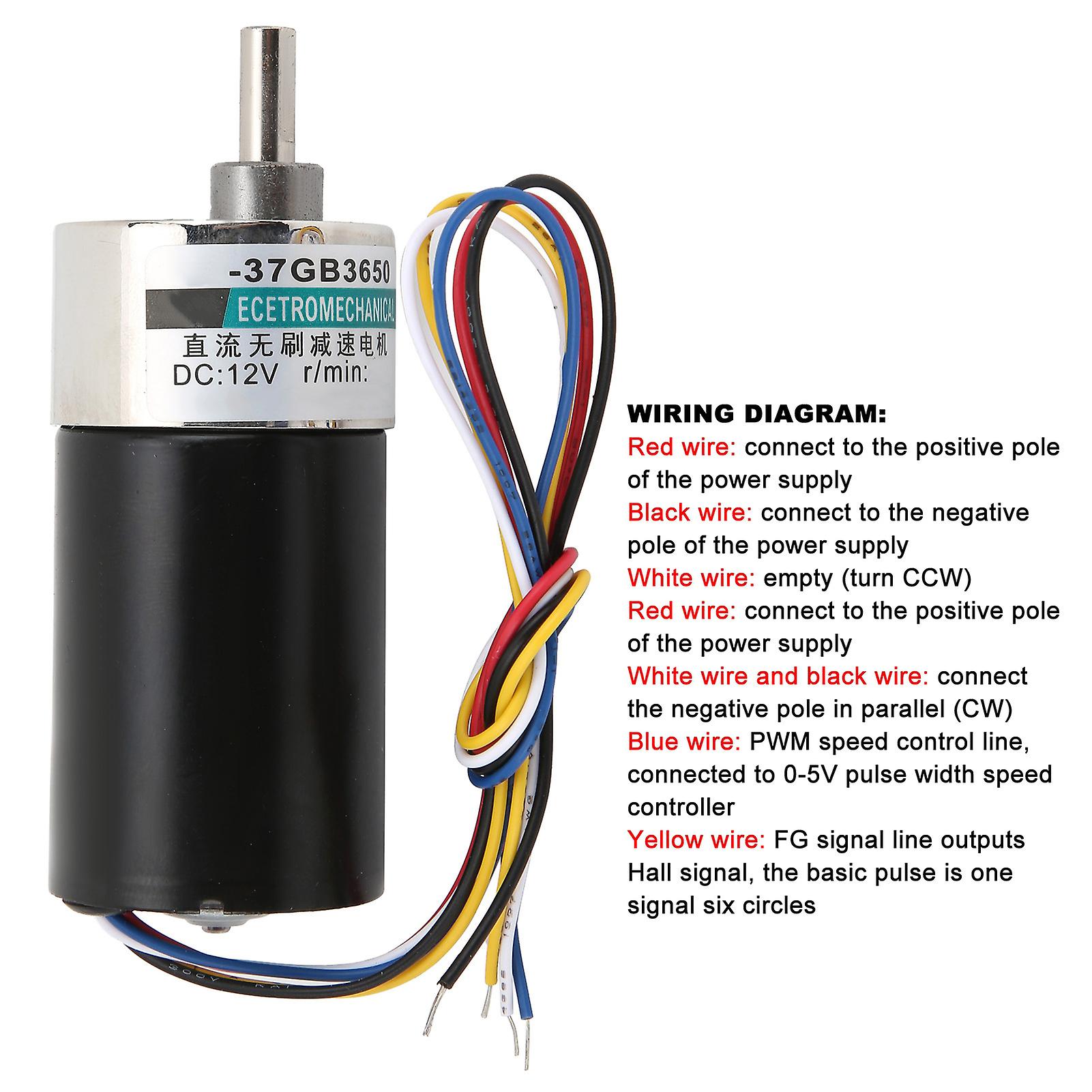 Highly Accurate Dc Brushless Motor Speed Reducer With Bracket For Measuring Instruments - 12v Cw Ccw[300rpm/min]