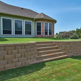 Pavestone Regal Stone Pro Rock Face 8 in. H x 18 in. L x 12 in. W Appalachian Blend Concrete Wall Block (36 Pcs216 Sq FtPlt) 81878.APB