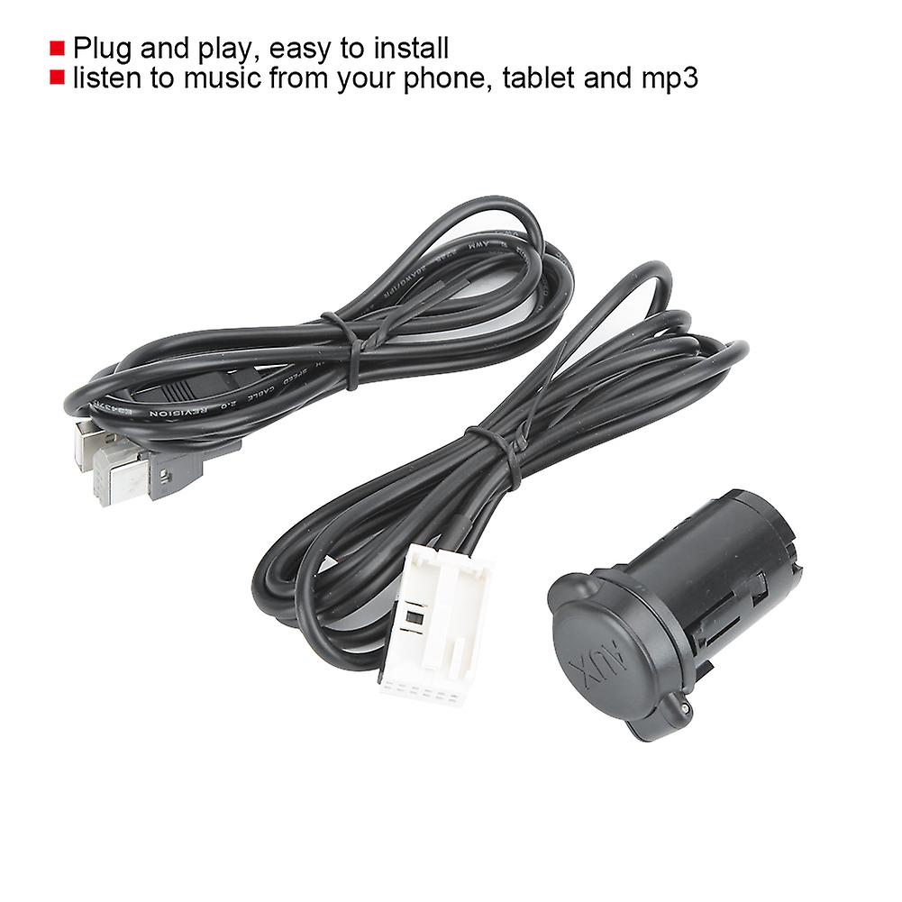 Aux-in Usb Audio Cable Adapter Fit For Peugeot 307 407 308 408 508 3008