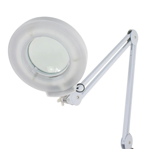 Zeny 5X Magnifying Lamp Professional Magnifier Glass Floor Lamp with Rolling Stand Adjustable Arm