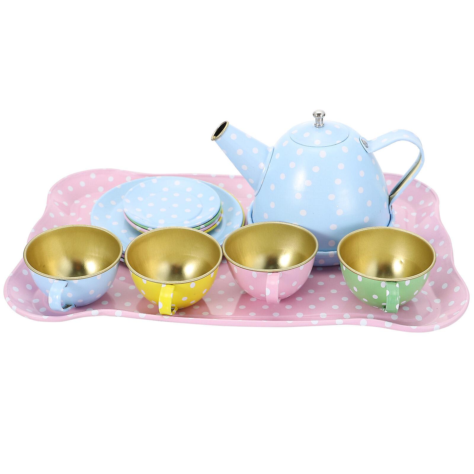 1 Set/15pcs Mini Tea Ware Simulation Kitchen Kit Funny Children Toy Tea Kit