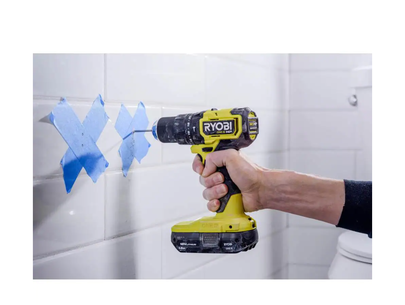 RYOBI PSBHM01B ONE+ HP 18V Brushless Cordless Compact 1/2 in. Hammer Drill (Tool Only)