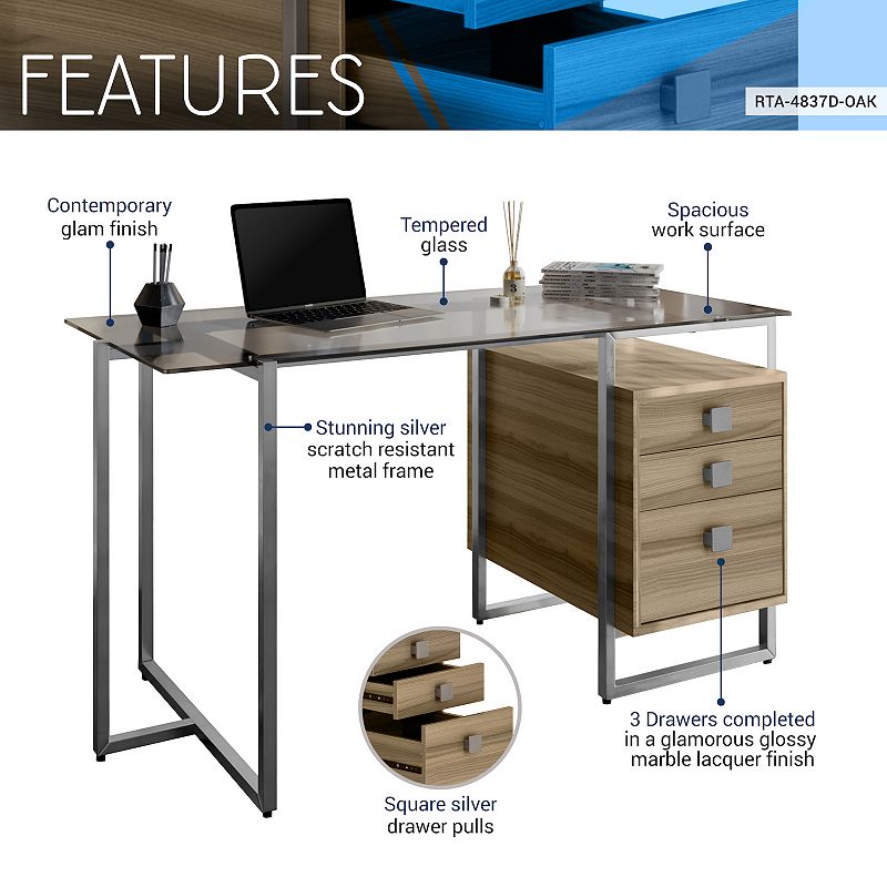 Techni Mobili Storage Computer Desk