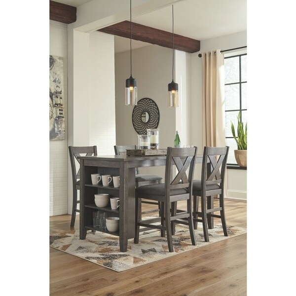 Signature Design by Ashley Caitbrook Solid Wood Bar Stools (Set of 2)