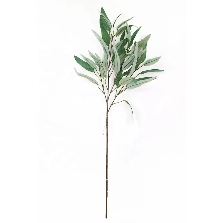 90cm long green color faux eucalyptus stem wholesale