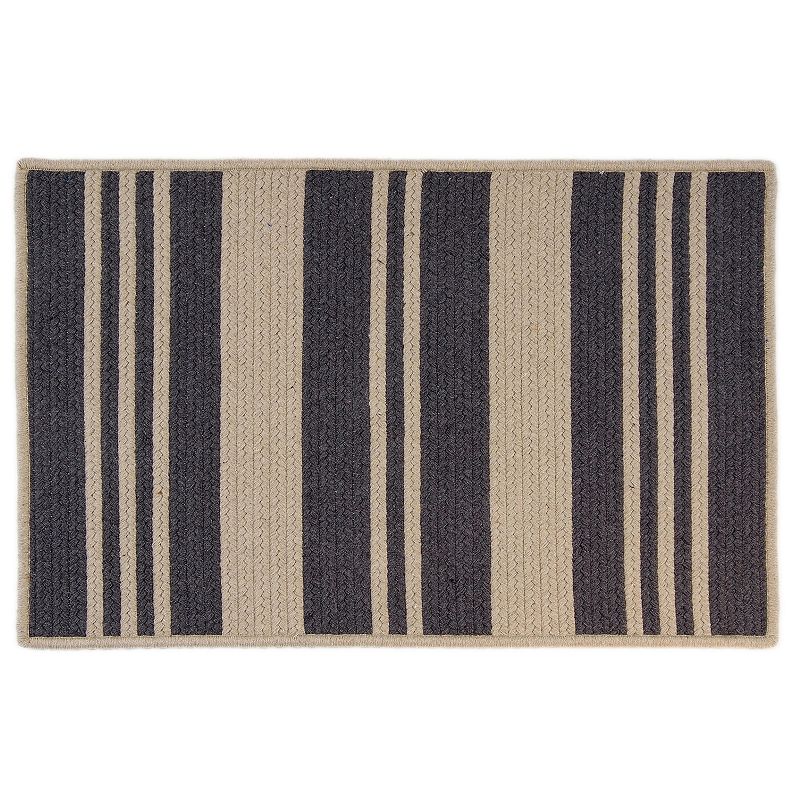 Sunbrella Varsity Stripe Reversible Indoor/Outdoor Rug