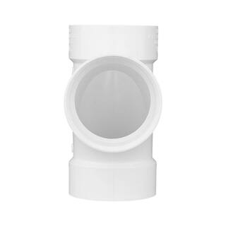 Charlotte Pipe 4 in. DWV PVC Sanitary Tee PVC004001400HD