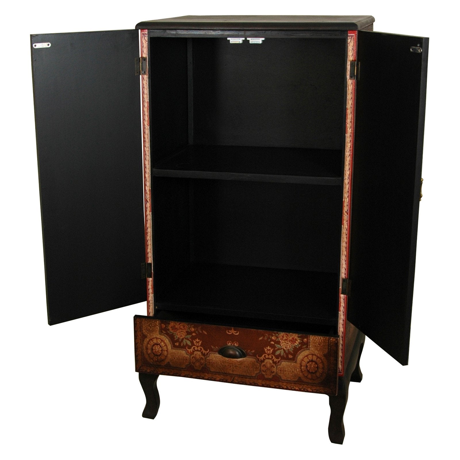 Oriental Furniture Olde-Worlde European Two Door Cabinet, living room, European style, Traditional, bed room décor