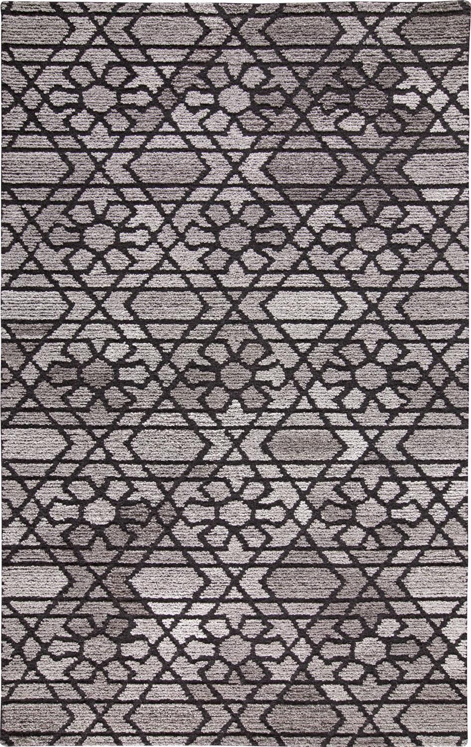 Palatez Hand Tufted Gray and Black Rug by BD Fine