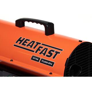 HEATFAST 75000 BTU Forced Air Kerosene Space Heater with Thermostat Heat Control HF75K