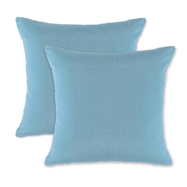 19” Square Outdoor/Indoor Zippered Pillow Cover， (set of 2) By Austin Horn Classics