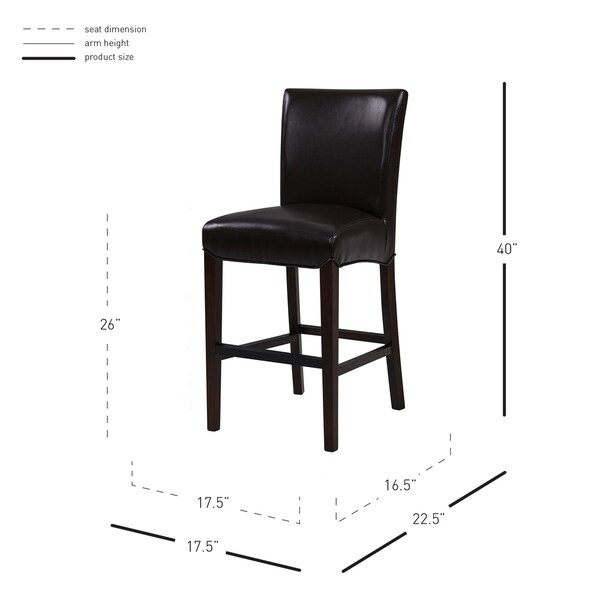 Milton Bonded Leather Counter Stool