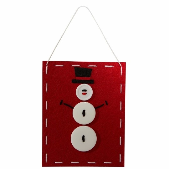 S S Worldwide Snowman Banner Craft Kit