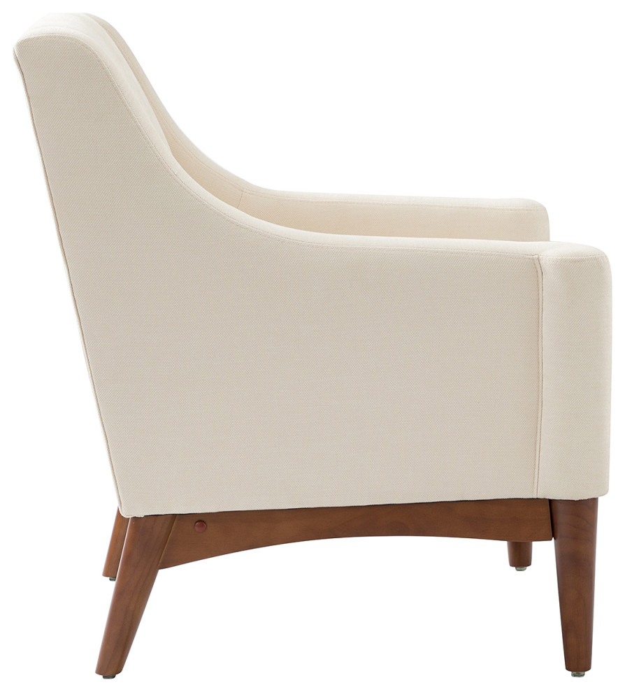 34.2 quotComfy Living Room Armchair With Sloped Arms  Set of 2   Midcentury   Armchairs And Accent Chairs   by Karat Home  Houzz