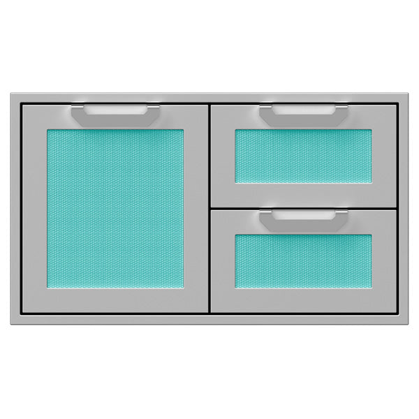 Hestan 36 Double Drawer & Storage Door Combination With Color Options