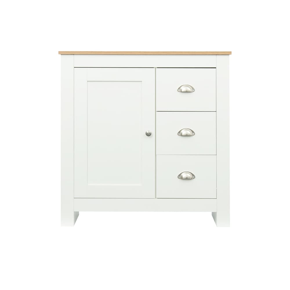 Kitchen Sideboard Buffet Storage Cabinet with 3 Drawers and Door