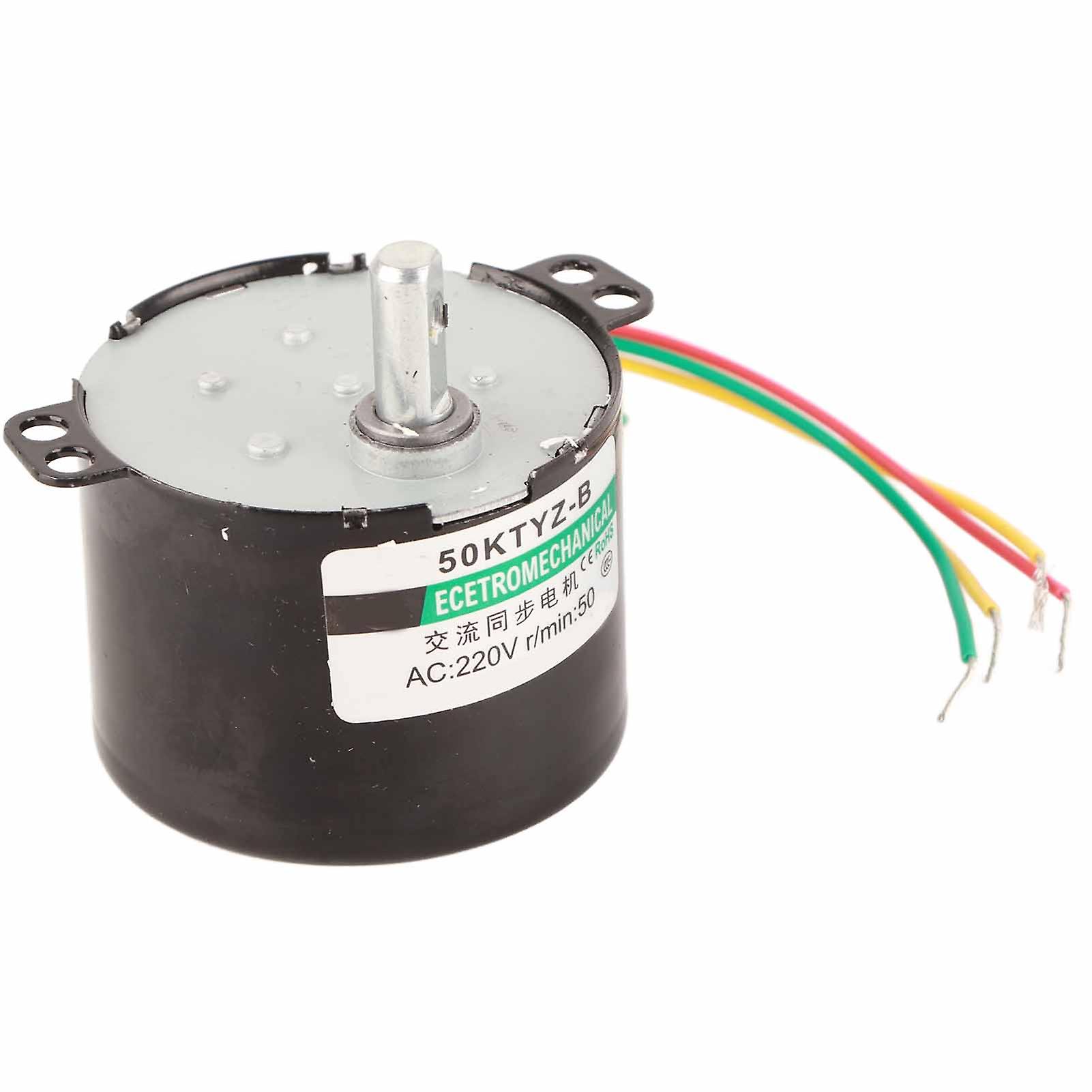 1PCS AC220V Miniature Low Speed Large Moment of Force Synchronous Motor CW/CCW (50rpm)