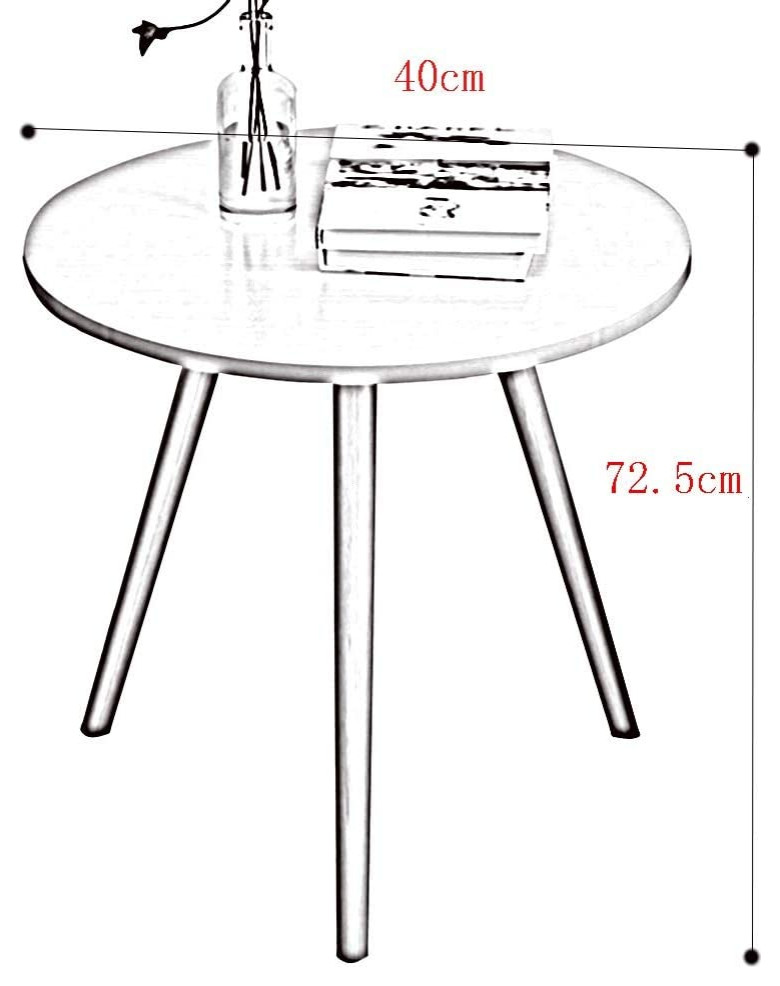 Modern Small Round Corner Table   Traditional   Plant Stands And Telephone Tables   by Imtinanz  LLC  Houzz