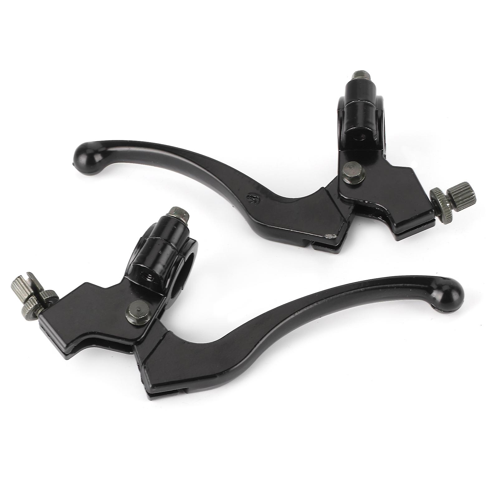 Pair Universal Motorcycle Clutch Levers Drum Brake Handle For Dirt Bike Atv With 22mm Handlebar