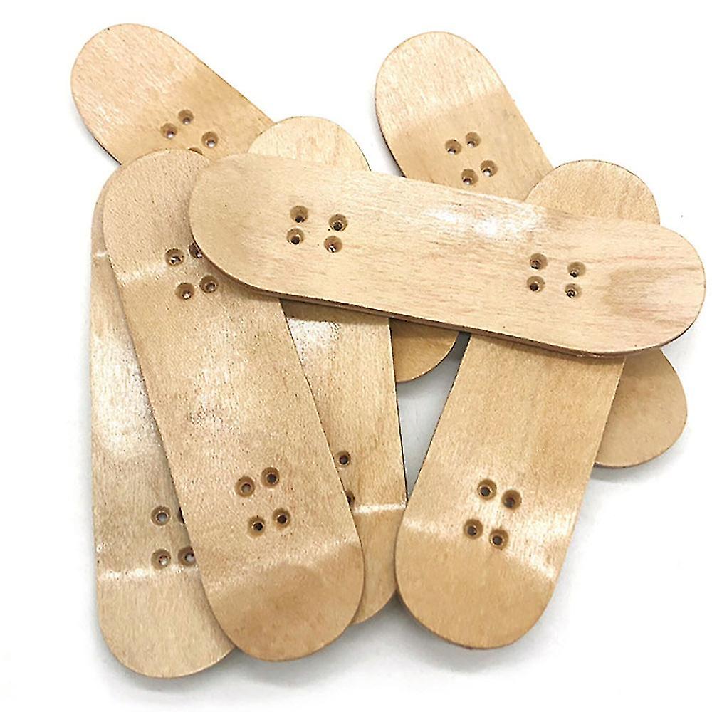 10 Pcs New Replacement Wooden Board Finger Skateboard Parts For Finger Skateboards