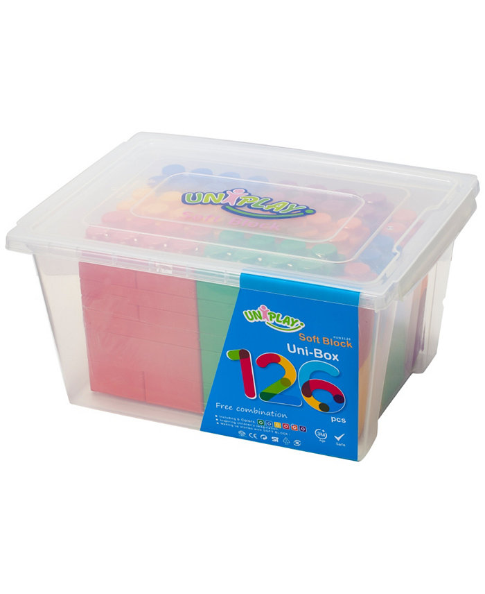 UNiPLAY  Unibox 126 Piece Set  18 Plump Pieces and 108 Basic Pieces