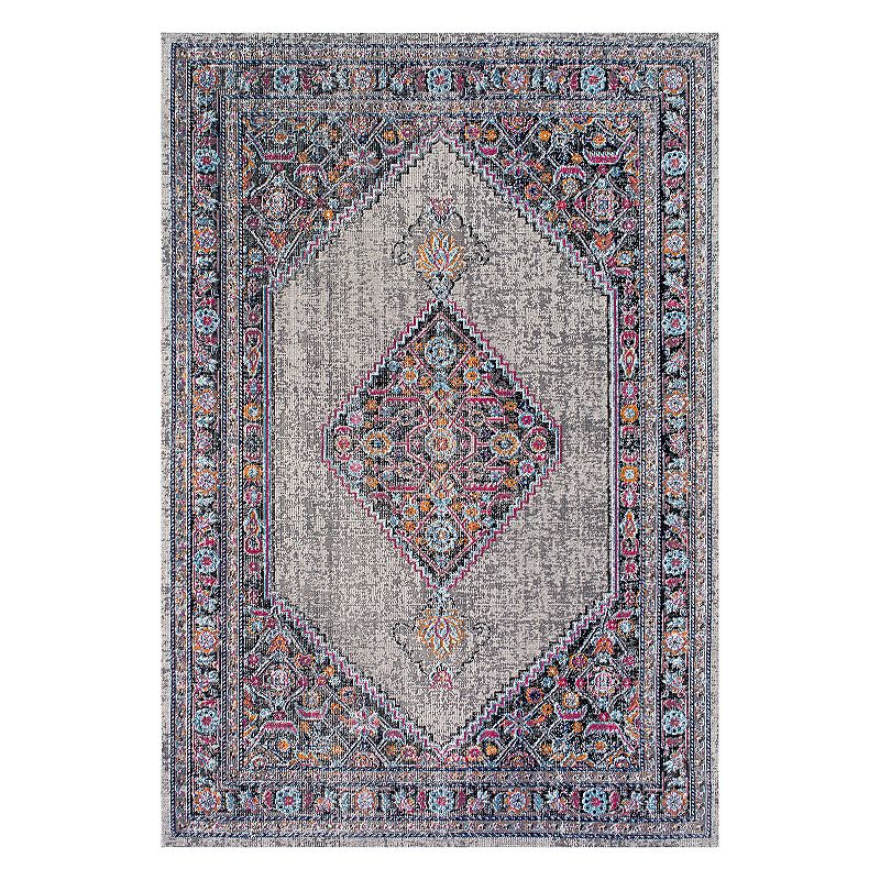 nuLOOM Dortha Vintage Framed Medallion Rug