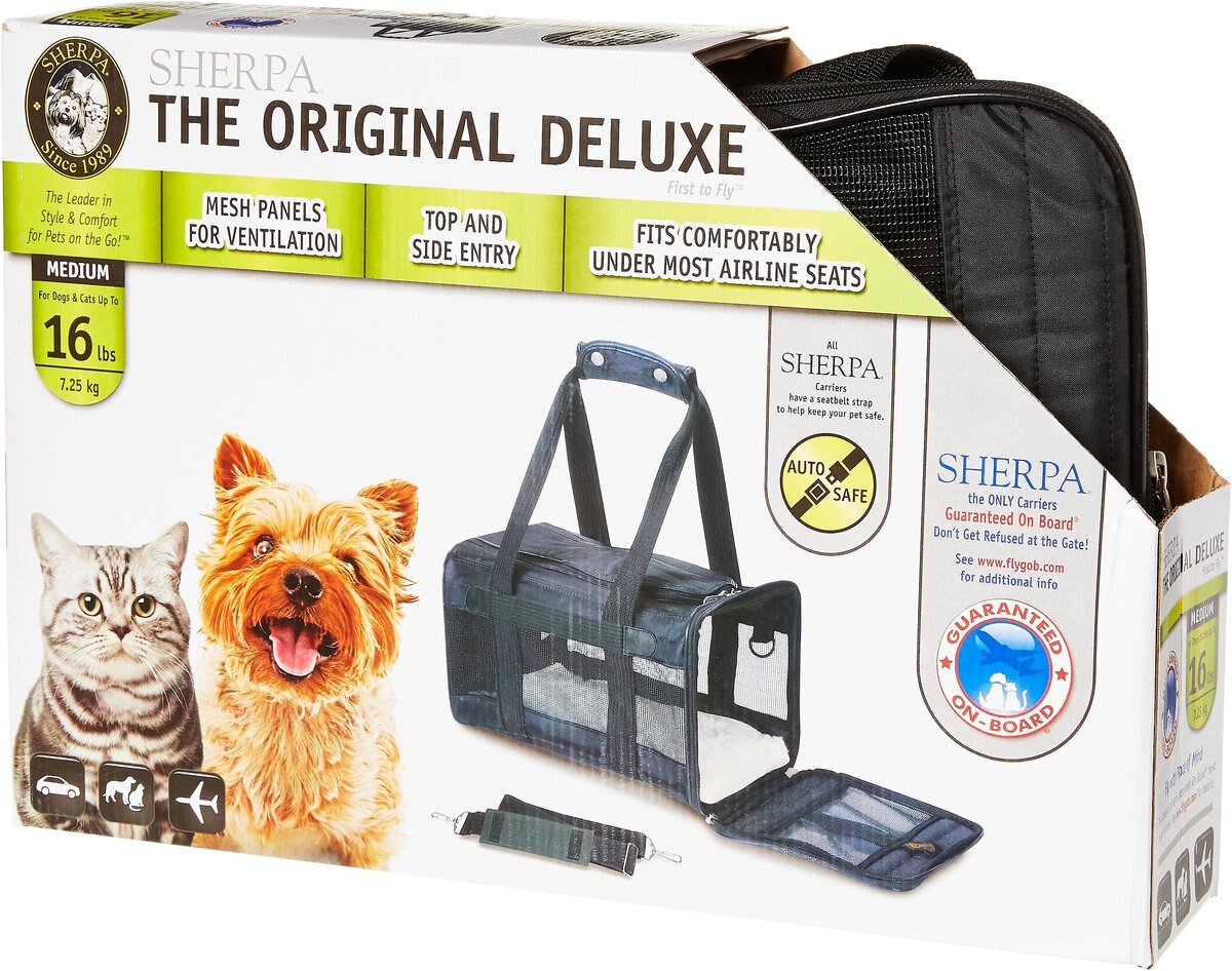 Sherpa Original Deluxe Airline-Approved Dog and Cat Carrier Bag