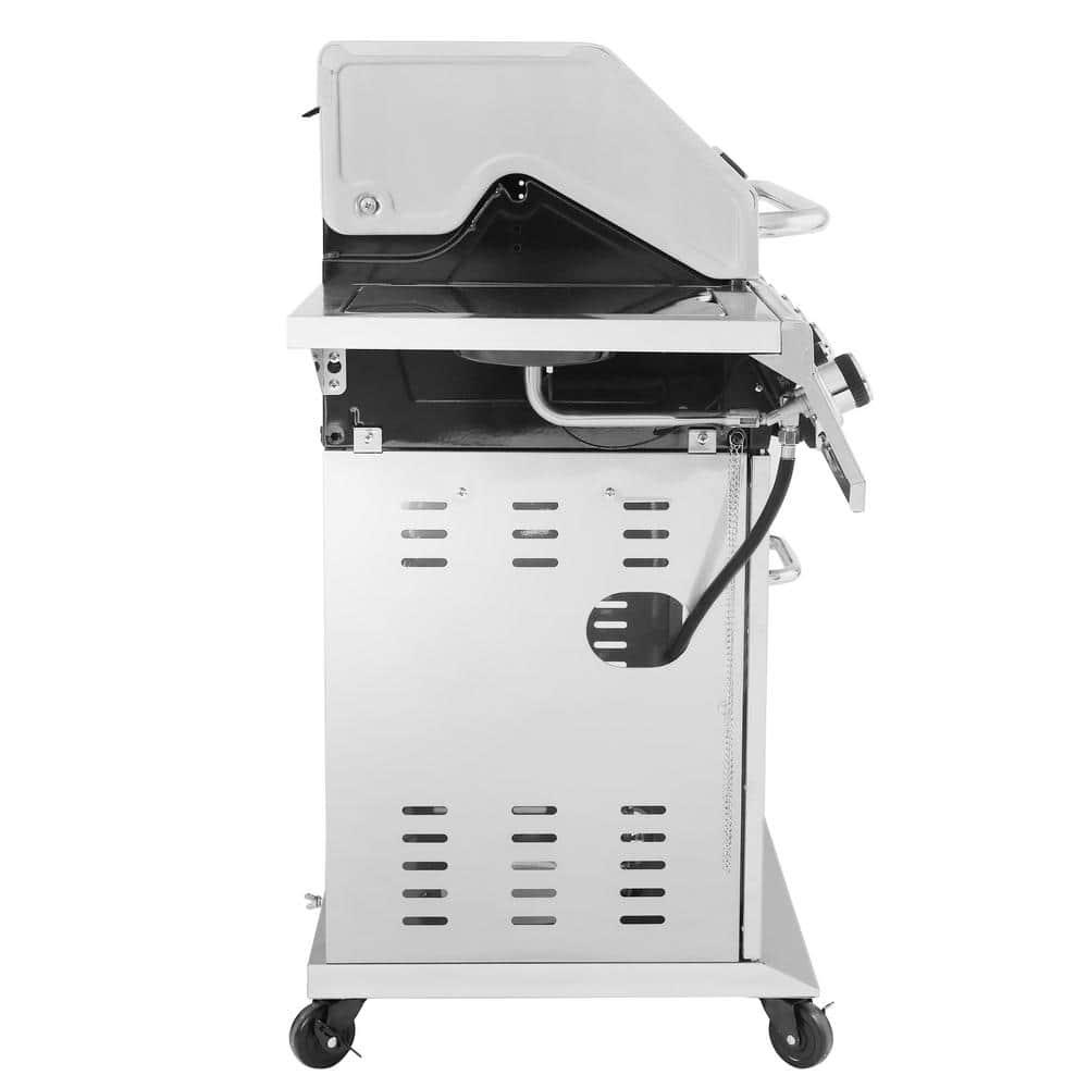 Royal Gourmet 6Burner Propane Gas Grill in Stainless Steel with Sear Burner and Side Burner