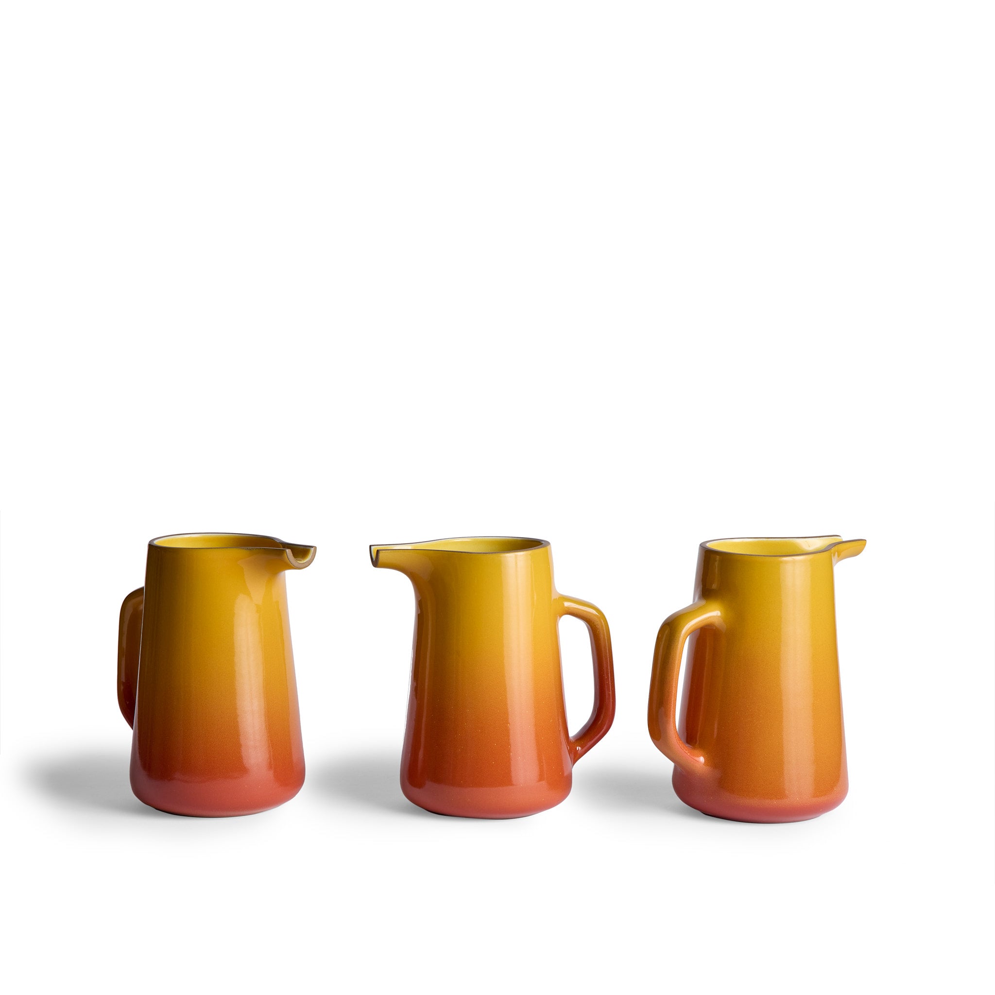 Large Pitcher in Zinnia and Sunflower Gloss – Bright, Bold, and Perfect for Serving