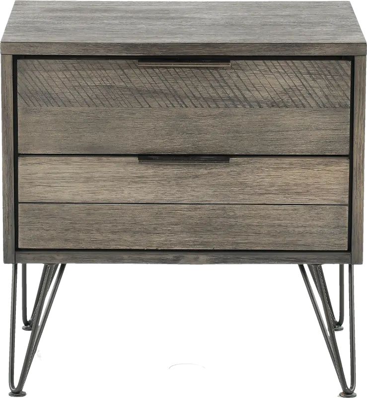 Urbanite Gray Nightstand