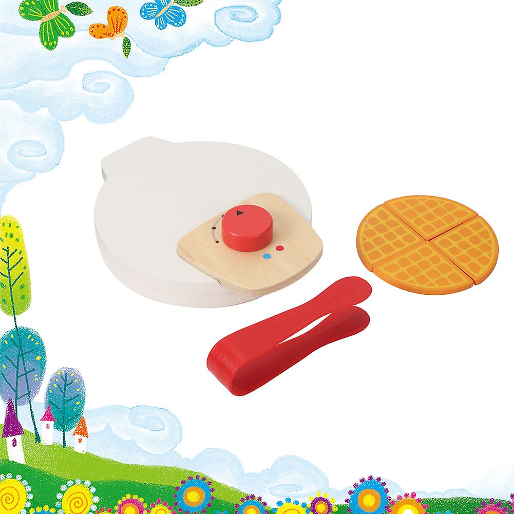 Wooden Kids Toy Pretend Play Kitchen Pancake Machine/coffee Machine Set With Accessoriespancake Machine