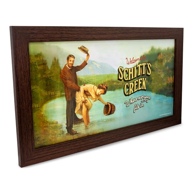 Silver Buffalo Schitt x27 s Creek Welcome Sign Replica Framed Mdf Hanging Wall Art 10 X 18 Inches