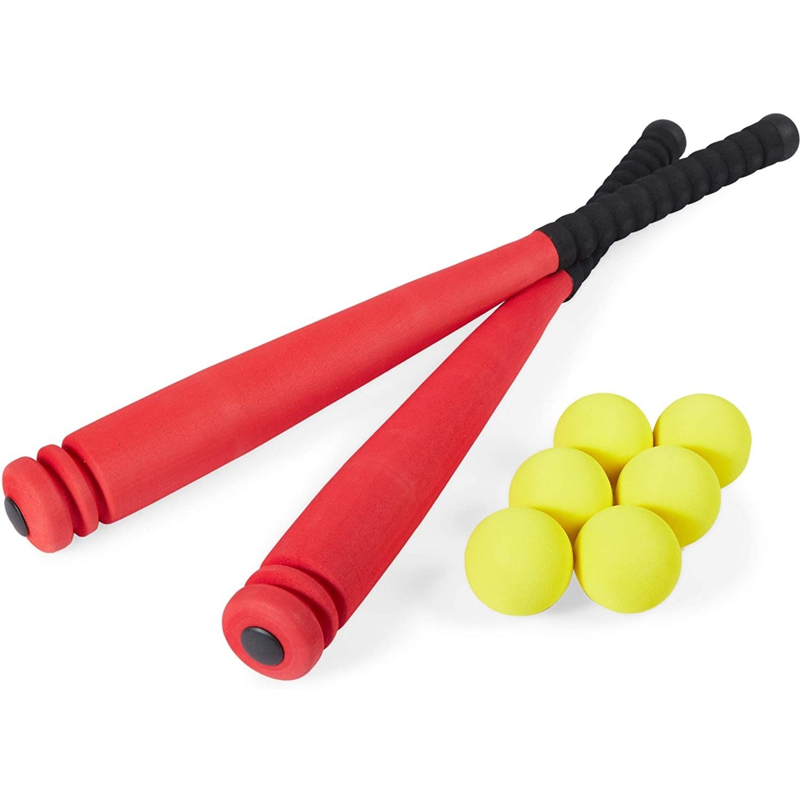 9 Pcs Foam Baseball and Bat Set for Toddlers Kids, Sport Practice Toys with Carrying Bag, 2 Bats, 6 Balls