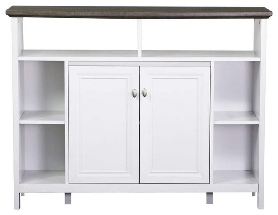 Saint Birch Olivia Modern Wood Console Table in Gray Oak/White   Transitional   Console Tables   by Homesquare  Houzz