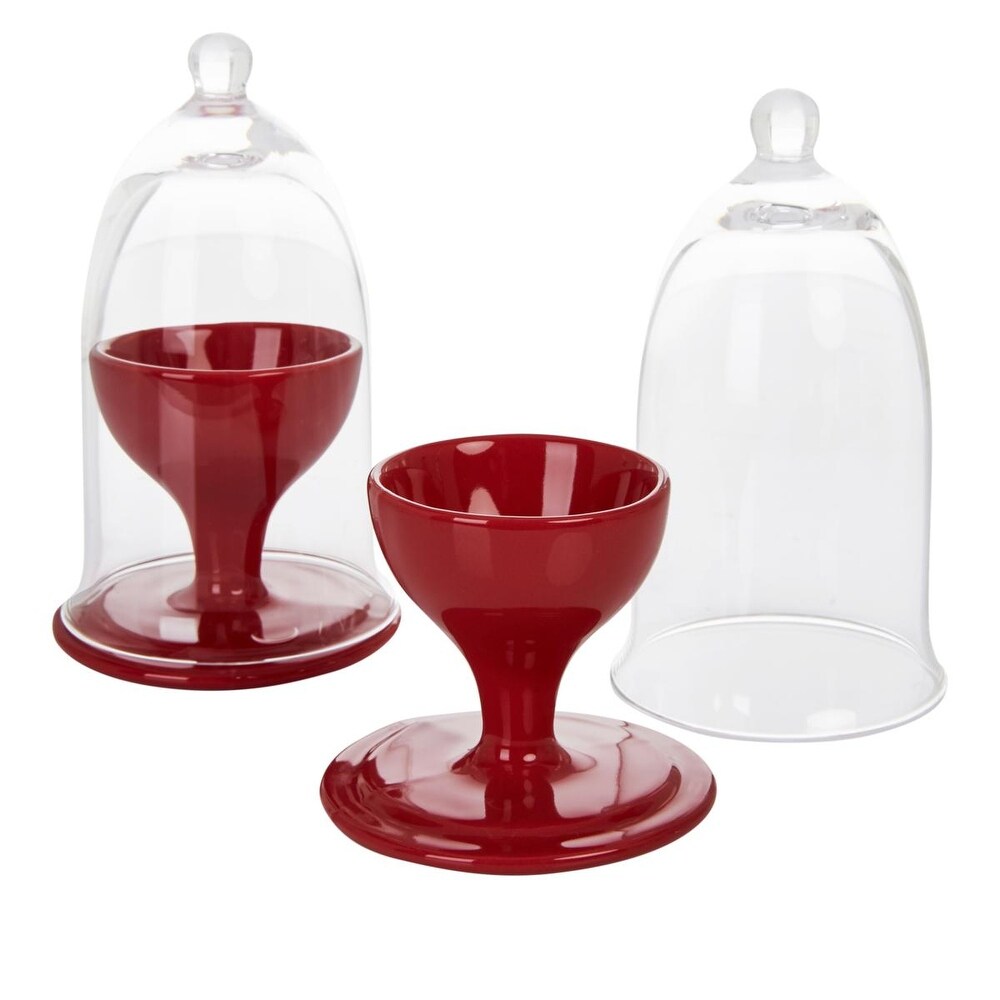 Curtis Stone 2 piece Egg Cup and Cloche Sets