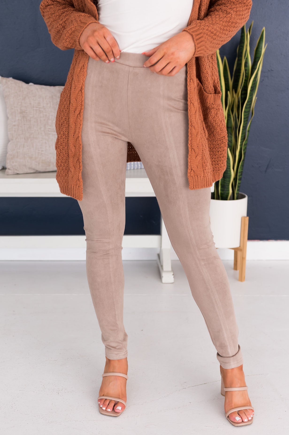 Fall Fashion Faux Suede Leggings