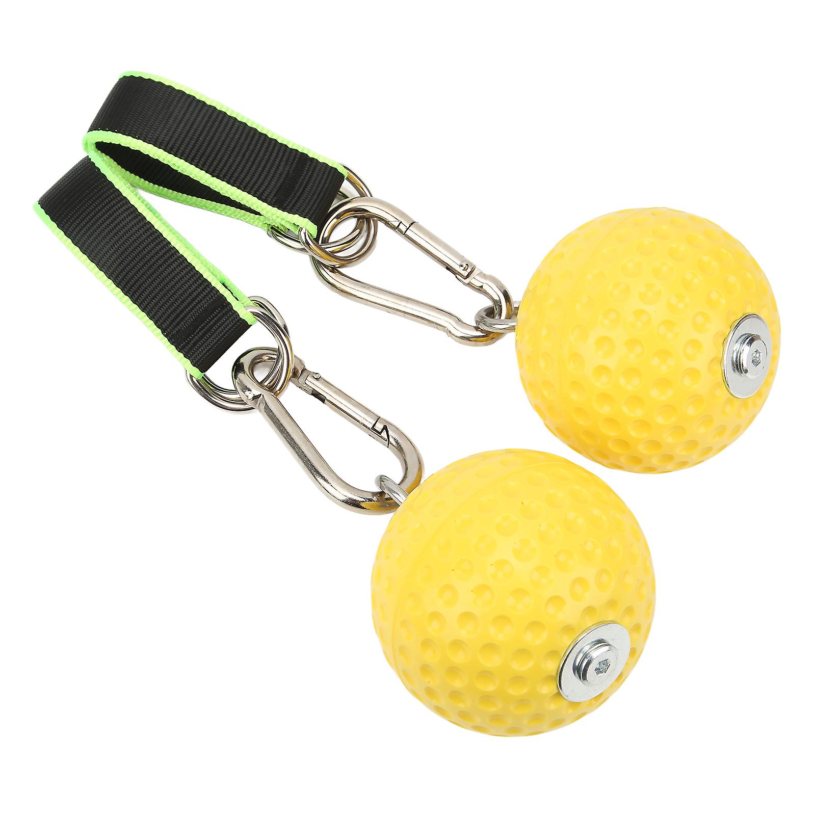 Climbing Pull Up Hand Grips Ball Set With Webbing Buckle Fitness Non Slip Arm Strength Training Exercise Ball97mm