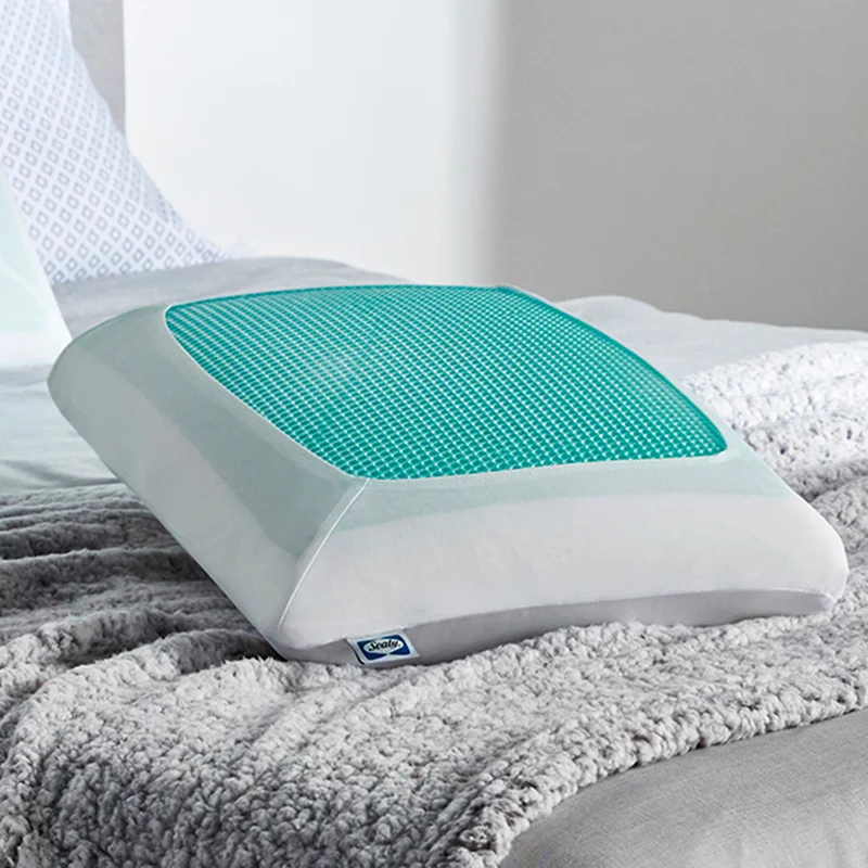 Sealy Essentials 24 in. x 16 in. Cooling Gel Memory Foam Standard Pillow F01-00597-ST0