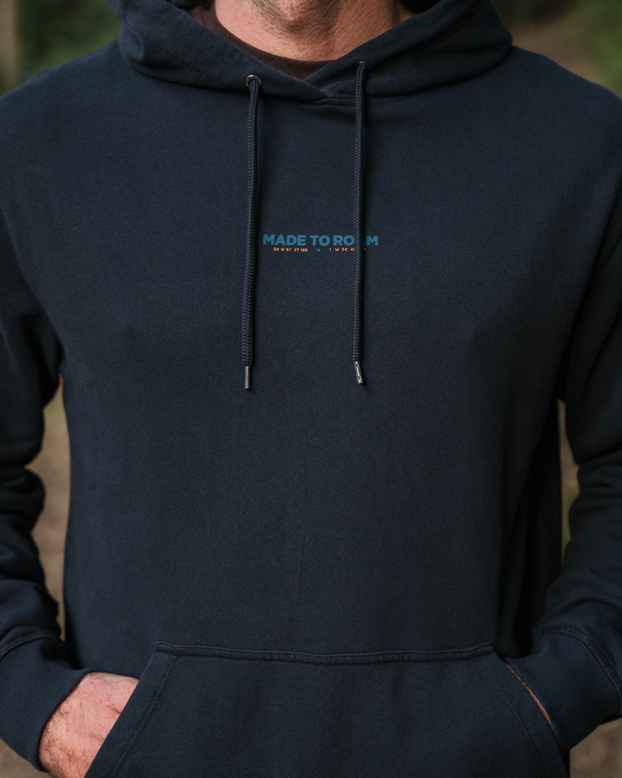 Pace Recycled Cotton Hoodie - Deep Navy