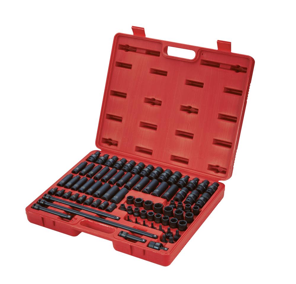 80 pc. 3/8 In. Drive Master Impact Socket Set ;