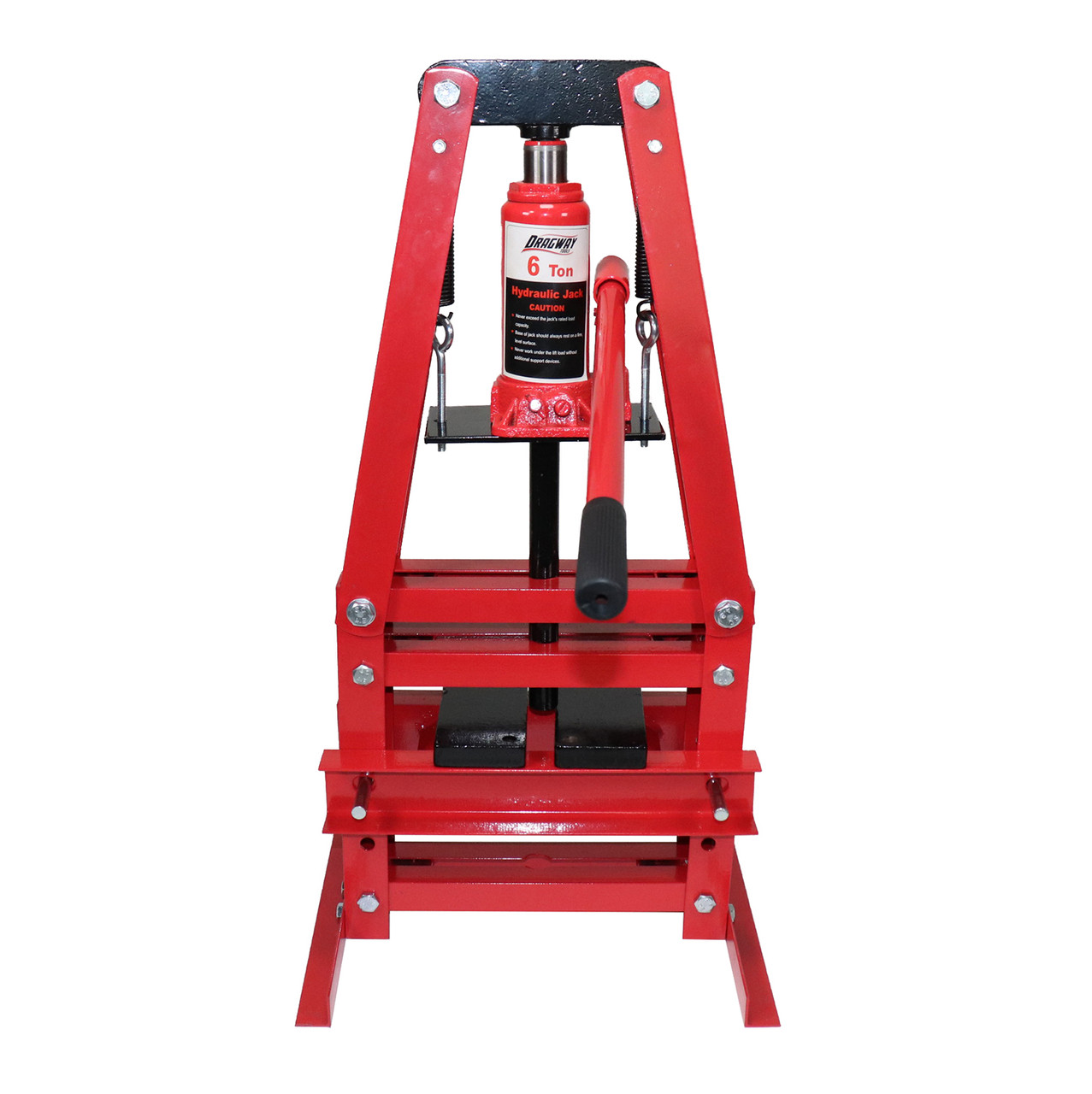 Dragway Tools 6-Ton Hydraulic A-Frame Shop Press with Press Plates