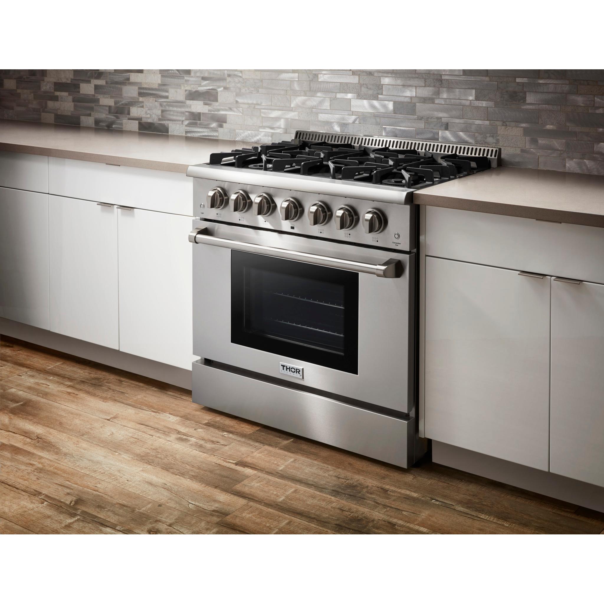 Thor Kitchen 36-inch Freestanding Gas Range HRG3618U