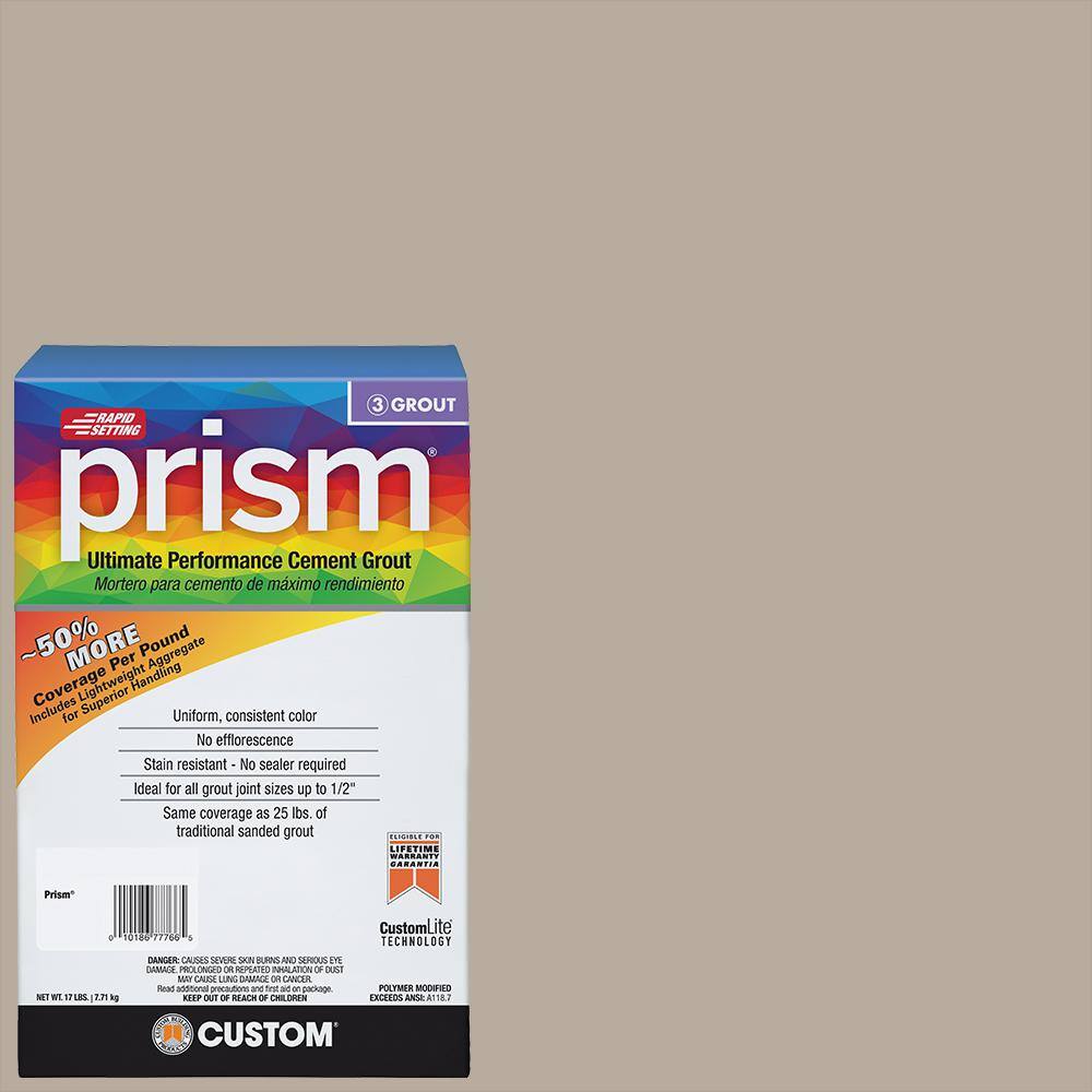 Custom Building Products Prism #386 Oyster Gray 17 lb. Ultimate Performance Grout PG38617T