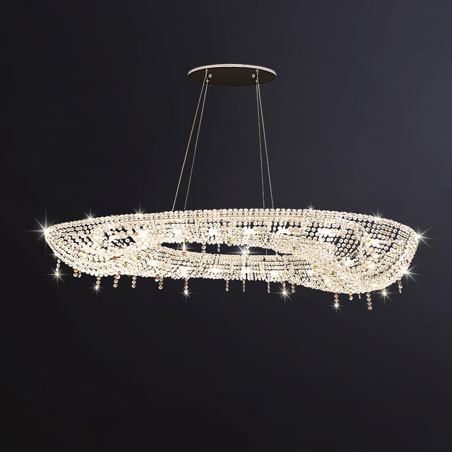 Modern Round Crystal Chandelier