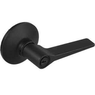 Defiant Freedom Matte Black Keyed Entry Door Lever 32LEX900B