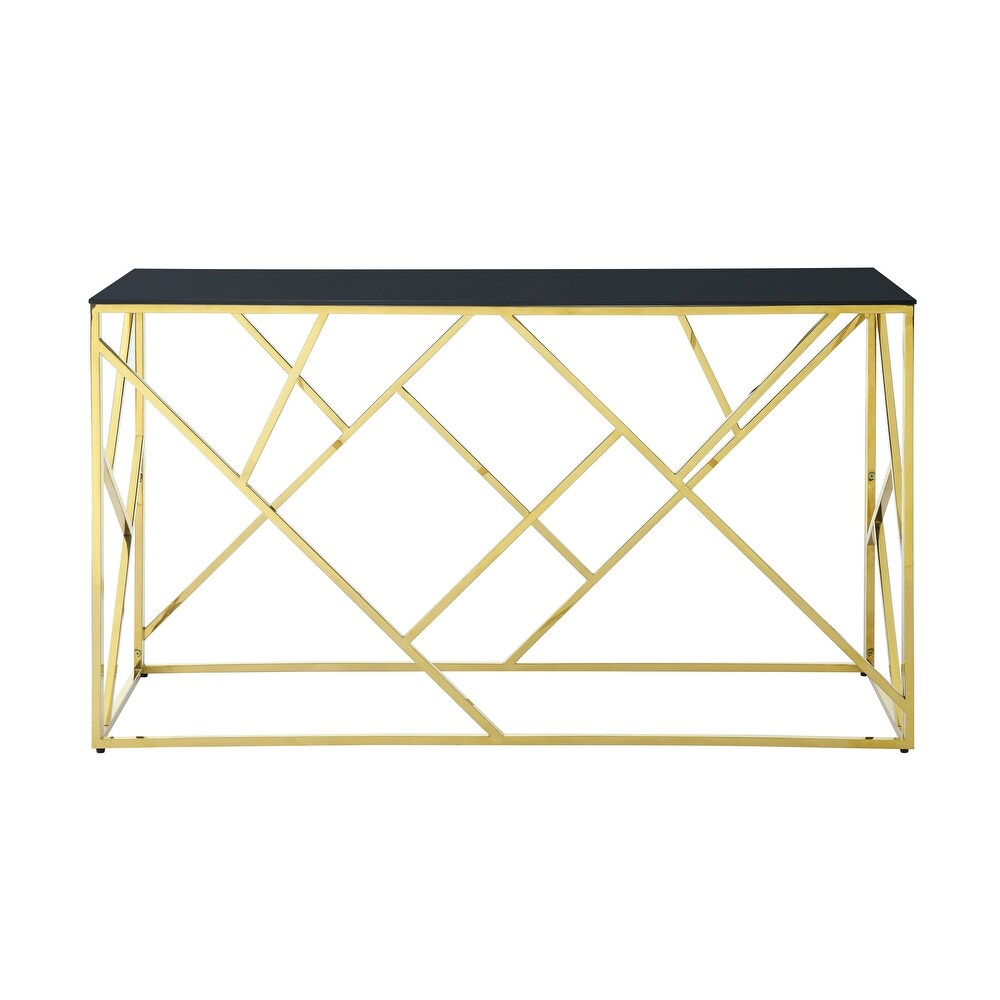 Modern Glass Console Table  55\