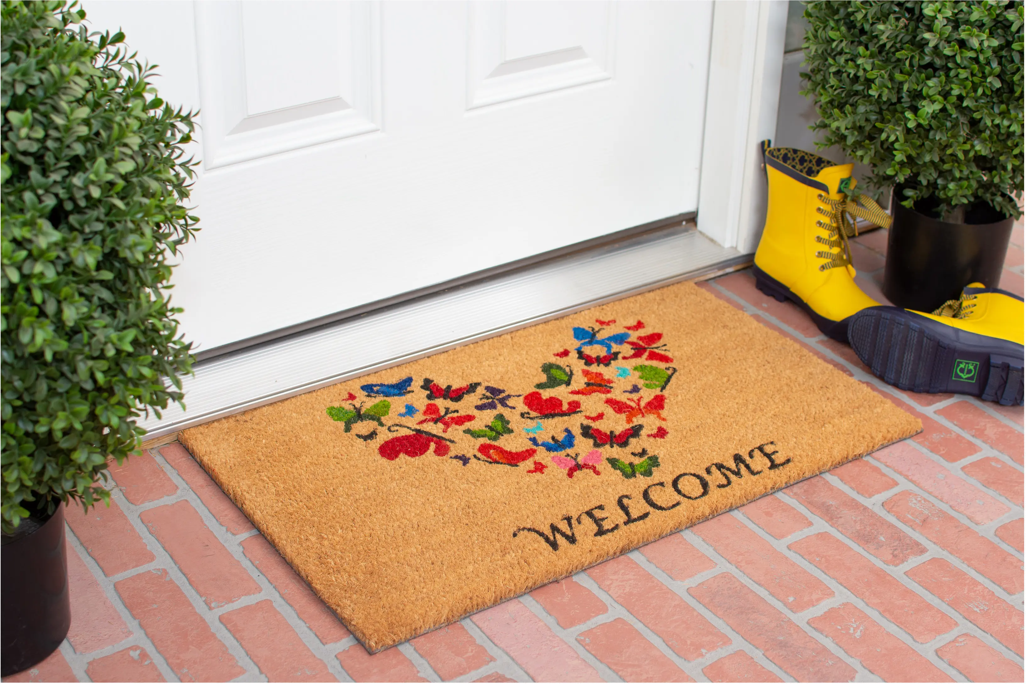 Butterfly Love Welcome Doormat